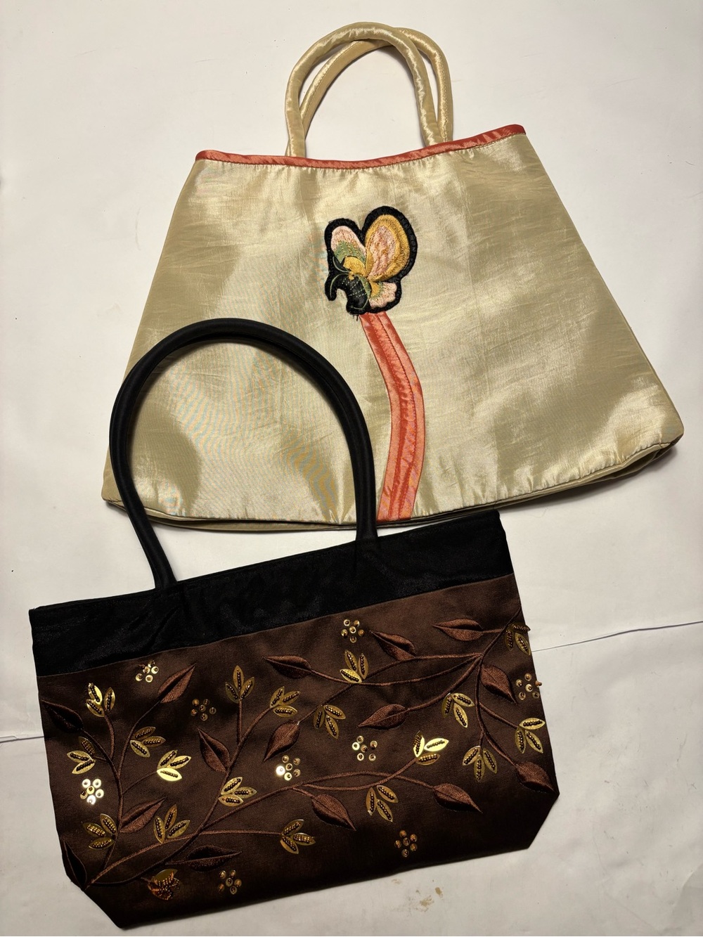 Vintage Handbag Bundle Beaded Silk